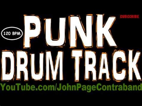 Punk Rock Drum Backing Track Bpm Youtube