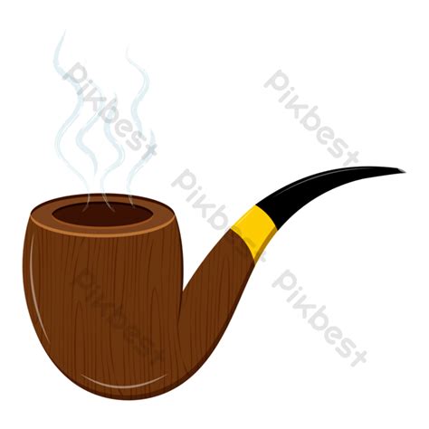 Vintage Tobacco Pipe Flat Design Png Images Ai Free Download Pikbest