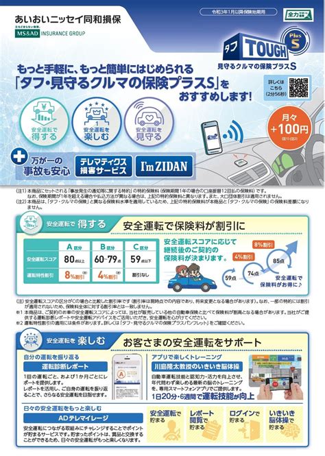 安全運転で保険料が割引！あいおいの新しいテレマティクス保険 100新車館 スタッフブログ