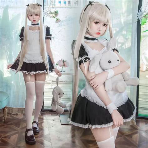 Traje De Sirvienta De Anime Yosuga No Sora Para Mujer Traje De Cosplay