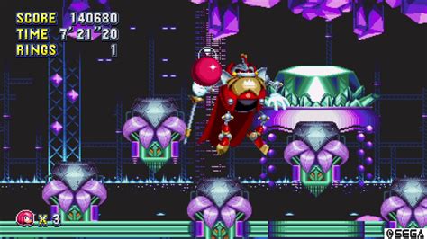 Sonic Mania Lava Reef Act Boss Knuckles Youtube