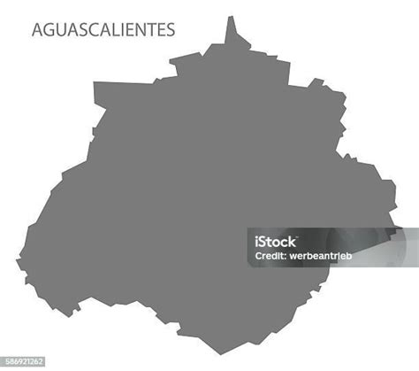 Ilustración De Aguascalientes México Mapa Gris Y Más Vectores Libres De