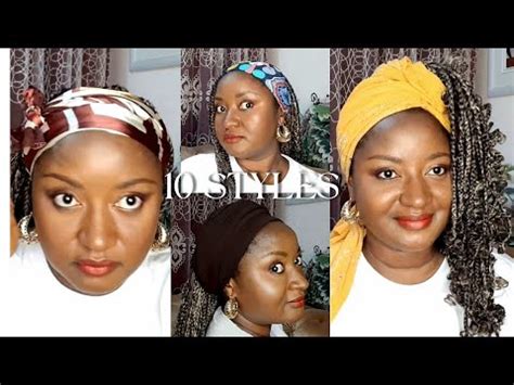 10 Quick Easy Headwrap Turban Styles For Braids Locs Senegalese