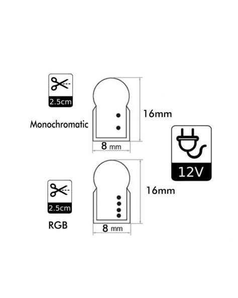 Neón Led 8wm Flexible 12v 50 Metros 8mm