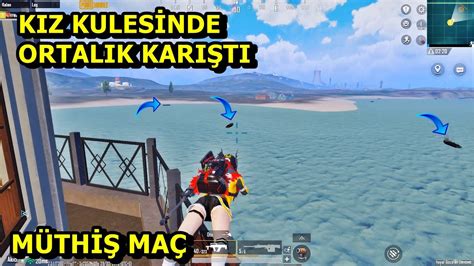 Kiz Kulesİnde Ortalik KariŞti MÜthİŞ MaÇ Solo Vs Squad Pubg Mobİle