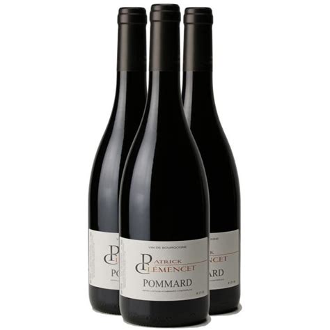 Pommard Rouge 2020 Lot de 3x75cl Patrick Clémencet Vin AOC Rouge