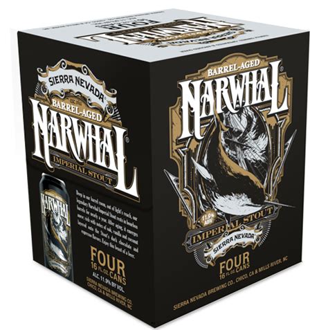 Sierra Nevada Barrel Aged Narwhal 16oz Can Bine Vine