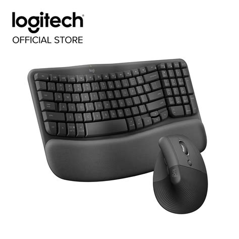 Combo Set Logitech Wave Keys Wireless Ergonomic Keyboard Logitech