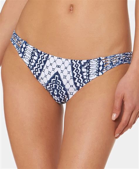 Jessica Simpson Printed Hipster Bikini Bottoms Macys