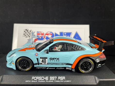 0423sw Nsr Porsche 997 Gulf 40 132 Scale Slot Car Bonza Slot Cars