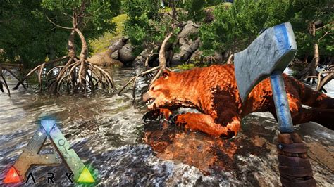 I Tamed A Thylacoleo But Ark Survival Evolved Part Youtube