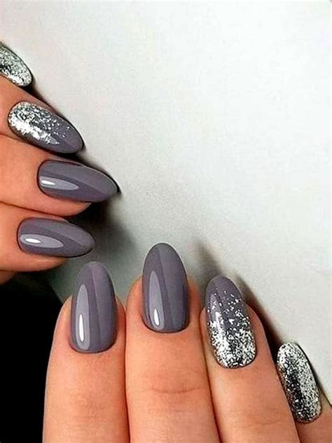 Cute Gray Nail Designs For Inspiration Stylish Belles Almond