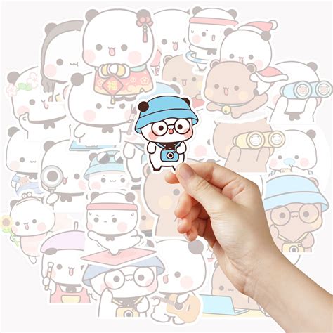 Pcs Bubu Dudu Stickers Cute Bubududu Bears Couple Stickers For