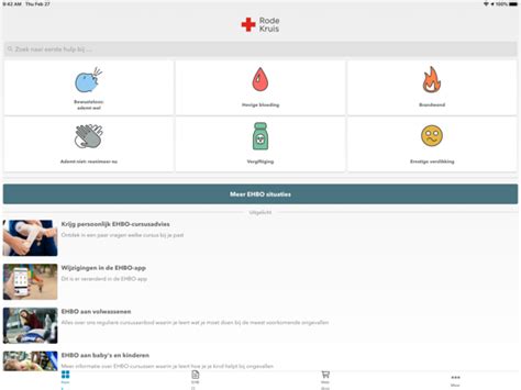 Ehbo App Rode Kruis App Voor Iphone Ipad En Ipod Touch Appwereld