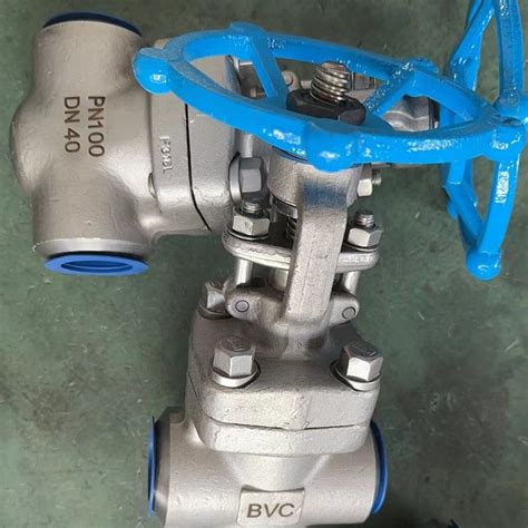 DN 40 Pn 100 Butt Weld Connection Bolt Bonnet Gate Valve For Fatty Acid