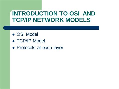 Pdf Osi Model Tcpip Model Protocols At Each Layer Dokumentips