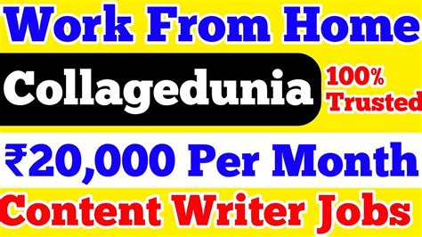 Content Writer Job Vacancy For Freshers Collagedunia Job Recruitment