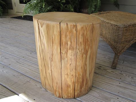 Natural Creations Reclaimed Wood Stump Tablesstools