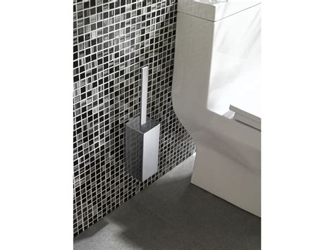 Milli Edge Wall Mounted Toilet Brush Set Chrome From Reece