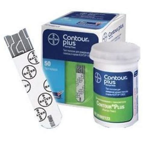 Bayer Contour Plus Glucose Meter Test Strips Strips