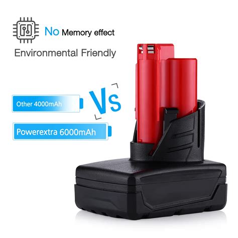 6000mah Lithium 12v Battery Pack Power Tools Rechargeable Replaceable