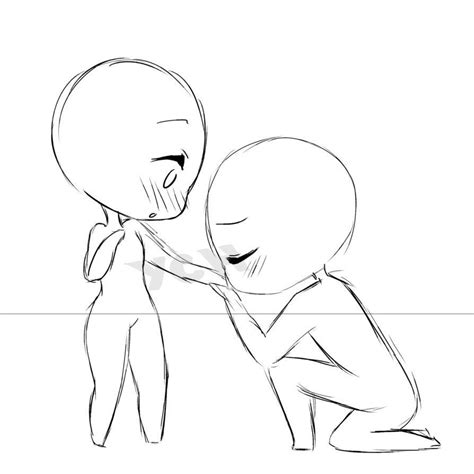 Chibi Couple Base 1 Drawing Base Manga Drawing Drawing Sketches