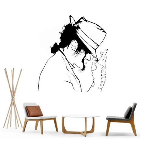 Michael Jackson Wall Decals Vinyl Sticker King Of Pop Wall Art Decor