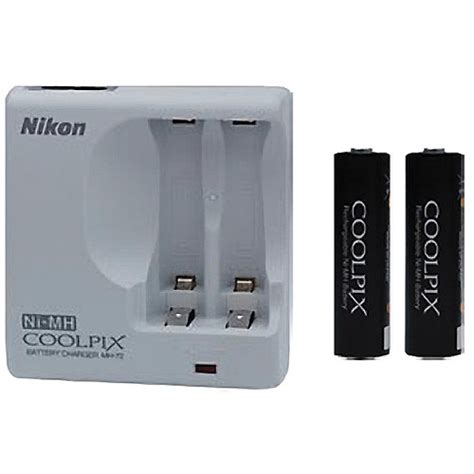 Nikon En Mh B Mh Nimh Aa Batteries Charger Kit B H