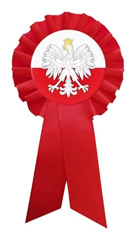 Kotylion Polska Orze Na Tle Bia O Czerwonym Allegro Pl