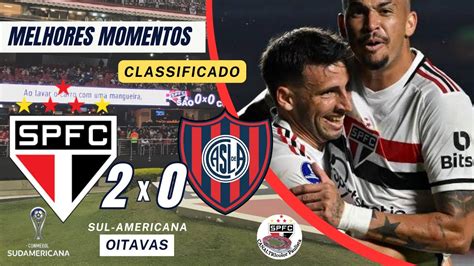 S O Paulo X San Lorenzo E O Tricolor Est Classificado Para As