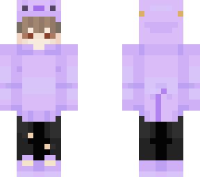 purple axolotl hoodie | Minecraft Skin