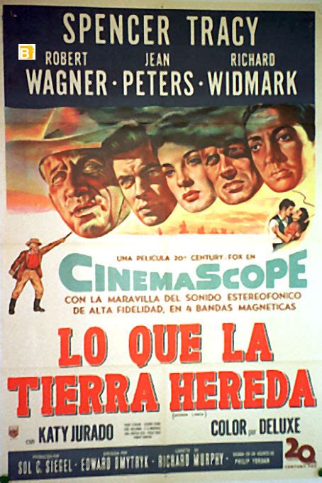 LO QUE LA TIERRA HEREDA MOVIE POSTER BROKEN LANCE MOVIE POSTER