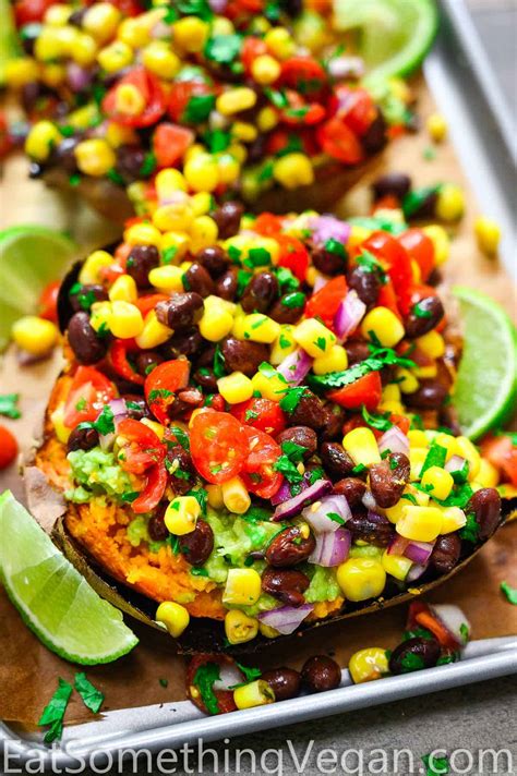 Mexican Stuffed Sweet Potatoes Eat Something Vegan