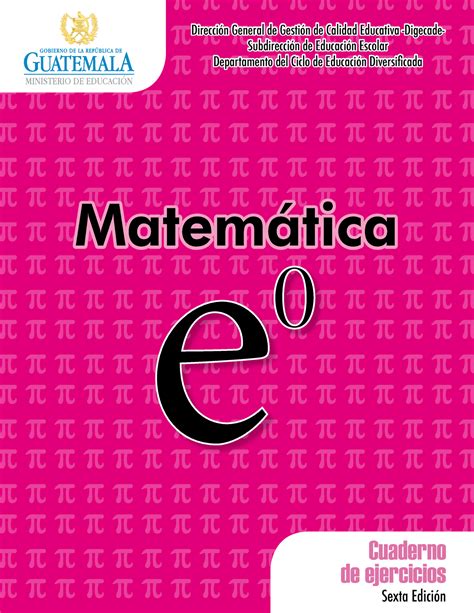 Cuadernillo De Matem Tica Cuaderno De Ejercicios Ministerio De