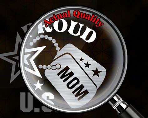 Proud Us Army Mom Vinyl Car Decal Sticker 6 H With Silver Military