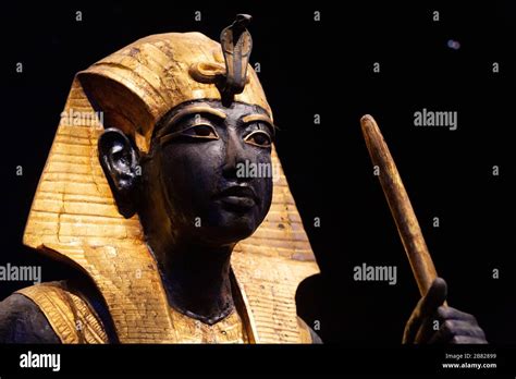 Tutankhamun Statue From The Tomb Of The Pharaoh Wooden Guardian