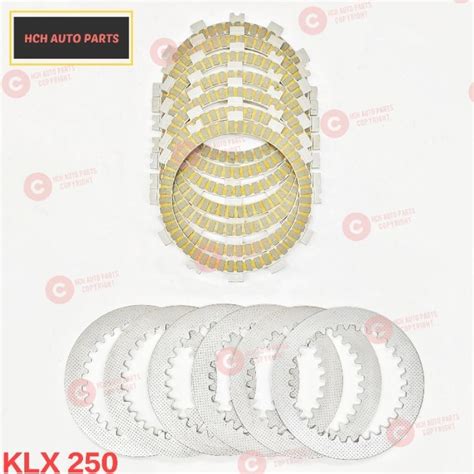 CLUTCH FRICTION PLATE STEEL PLATE SET KAWASAKI KLX 250 KLX 250S