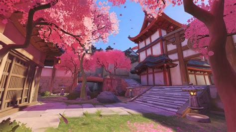 Fondos de pantalla Supervisión Hanamura Overwatch patio interior