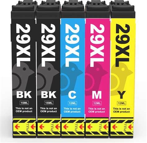 Pack Xl Ink Cartridges Replacement Compatible For Epson