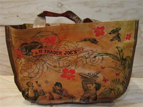 Vintage Trader Joe S Reusable Tote Shopping Bag Etsy