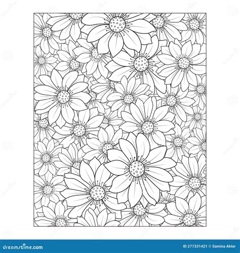 Pencil Realistic Daisy Flower Drawing Daisy Line Drawing Vector Sketch