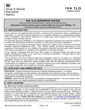 Fillable Online Guidance Individual Vehicle Approval Iva Inspection