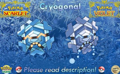 Shinynon Shiny Cryogonal 6iv Pokémon Scarletviolet 100 Etsy