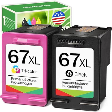 Limeink Remanufactured Ink Cartridge Replacement For Hp Ink 67 Xl For Hp 67xl Ink