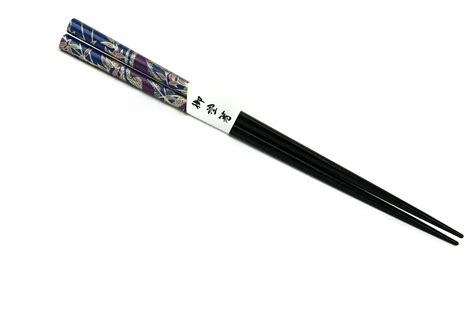 Chopsticks – Black ‘Floral’ - Old Kyoto