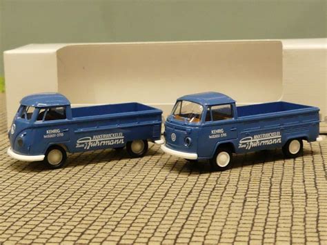 Modellspielwaren Reinhardt 1 87 Brekina SET VW T1 B Pritsche 2038