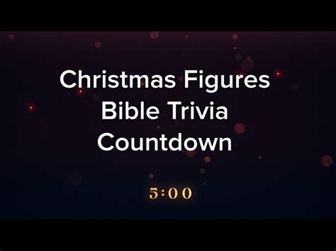 Christmas Figures Trivia Countdowns Shift Worship WorshipHouse Media