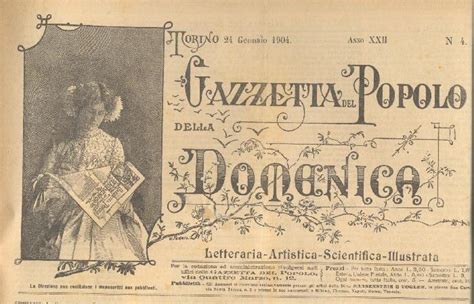 Gazzetta Del Popolo Della Domenica Letteraria Artistica Scientifica