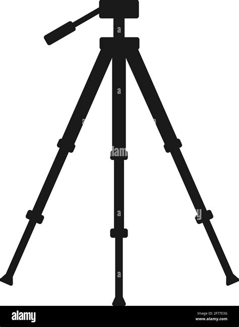 Film Or Photography Tripod Stand In Vector Icon Stock Vector Image