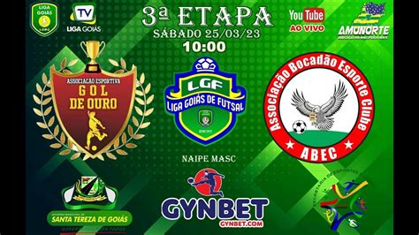 LIGA GOIÁS DE FUTSAL GYNBET GOV SÃO LUIZ DO NORTE X TROMBAS EC